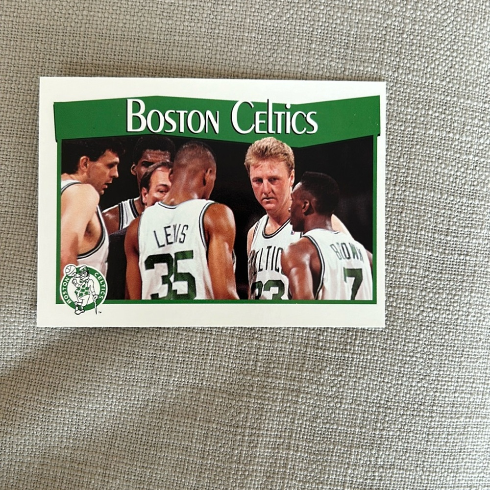 Boston Celtics 1991 NBA basketball card